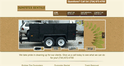 Desktop Screenshot of dumpsterstaylor.com